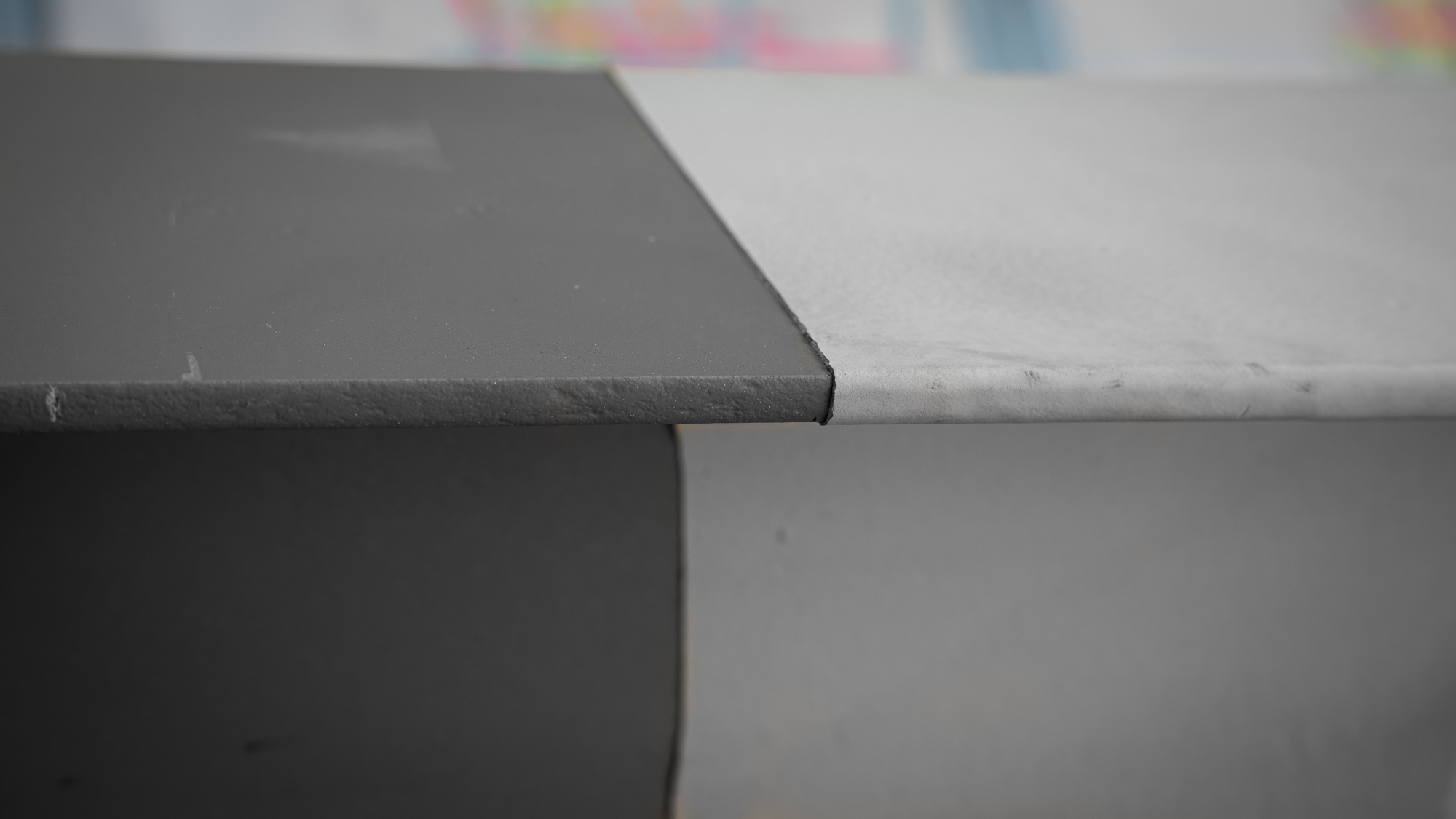 Brandwerende laag van dichtbij