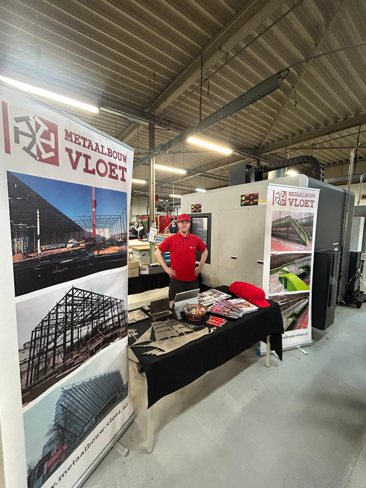 Metaalbouw Vloet medewerker op locatie in Cuijk op de open dag vakopleiding Techniek